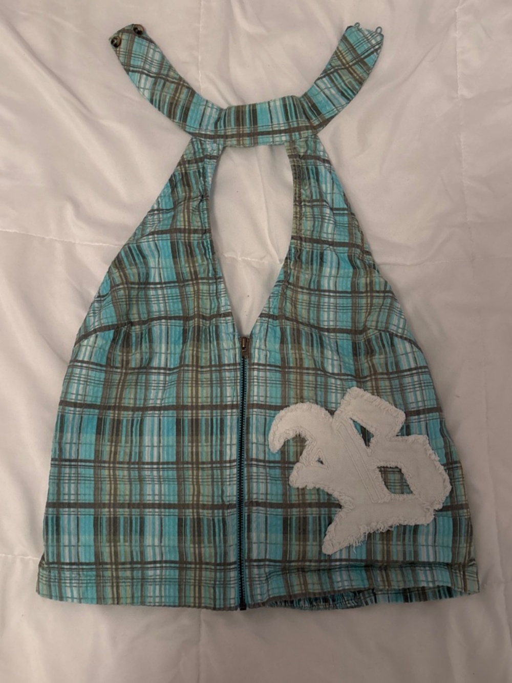 Vintage Teal & Brown 2000s Halter